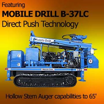 Mobile Drill direct push drilling